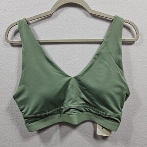 Fabletics All Day‎ Everyday Adjustable Padded Sports Bra Womens Green Size XL